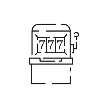 Eğlence parkı ikon vektörü. Dönme dolabı, sirki, atlı karıncayı, lunaparkı olan bir park. Festival eğlencesi. izole edilmiş çizgi simgesi siyah illüstrasyon.