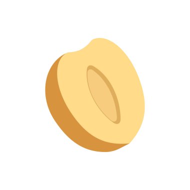 Meyveli çörek. Doğal tropikal meyve, turuncu turunçgil ve limon vitamini. Vejetaryen mutfak elması, organik meyve ya da vejetaryen yemek. Vektör izole simgeleri illüstrasyonu.