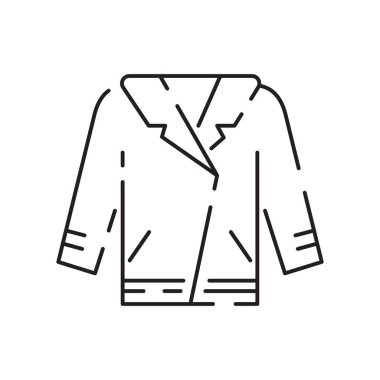 Sıcak kış ya da sonbahar giysi markası ikonu. Ceket, eldiven, pantolon, ceket, süveter, kulaklık, bere gibi farklı kış kıyafetleri..