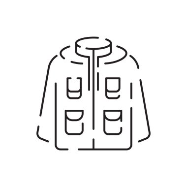 Sonbaharda ve kış mevsiminde kalın giysiler. Örgü süveter. Kışlık kıyafet taşıyıcı koleksiyonu. Beyaz üzerine vektör çizimi. Mevsimsel Tasarım elementleri.