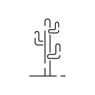 Ağaç çizgisi simgesi. Doğal olarak güzel bir sembol. Beyaz arkaplanda izole edilmiş ağaç vektör çizgisi. Orman, park ve bahçe ağacı tabelaları koleksiyonu.