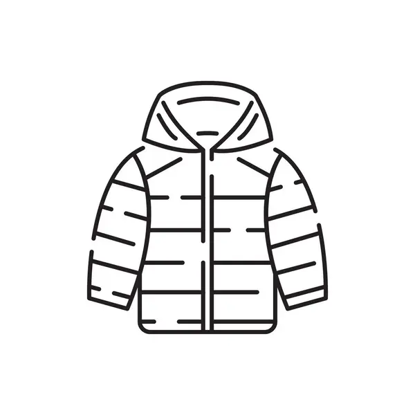 Warme Winter Oder Herbstkleidung Verschiedene Arten Von Winterbekleidung Wie Jacke — Stockvektor