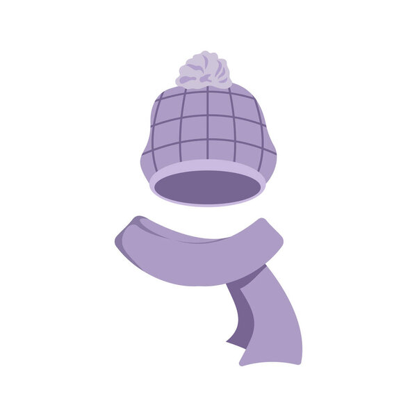 clothes winter hat man cartoon. scarf accessory, warm male, style snow clothes winter hat man sign. isolated symbol vector illustration.