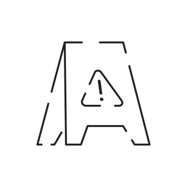 Endüstriyel temizlik hattı ikonu. Halı temizleme. Deterjan. En iyi kalite temizlik. Özel leke çıkarıcı. Endüstriyel boşluk. Vektör İnce Çizgi Simgesi. Basit Asgari.