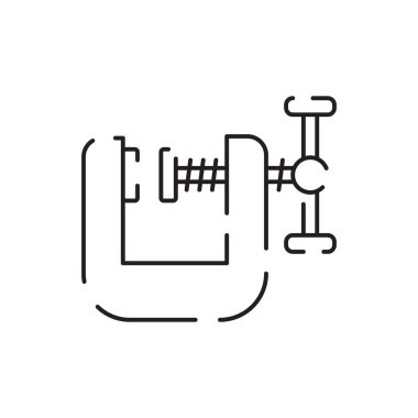 Demirci hattı ikonu. Oyunlar ve web siteleri için çekiç hattı sanat vektör simgesi ile örs hazırlama.