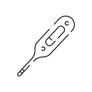 Grip çizgisi simgesi. Grip ve koronavirüs taşıyıcı ikonu. Hijyen, dezenfeksiyon, semptomlar, tedavi, virüs, önleme ve diğer şeyler gibi doğrusal basit web simgelerinin toplanması.