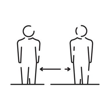 Grip çizgisi simgesi. Grip salgını ikonu, ev tedavisi konsepti, beyaz arka planda yatak tabelasında yatan hasta adam, yatak istirahati ve iyileşme. Vektör grafiği.