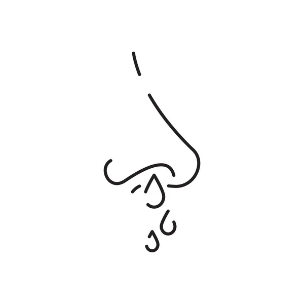 Значок Гриппа Тонкая Линия Иконки Бактерией Вирусом Микробом Защитным Экраном — стоковый вектор