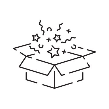 Noel hediyesi ve günümüzün simgesi. İkonları ödül, kurdele, dekorasyon, paket, yuvarlak kutu ve daha fazlası olarak dahil etti. Tatil alışverişi. Mutlu yıllar ya da doğum günleri.