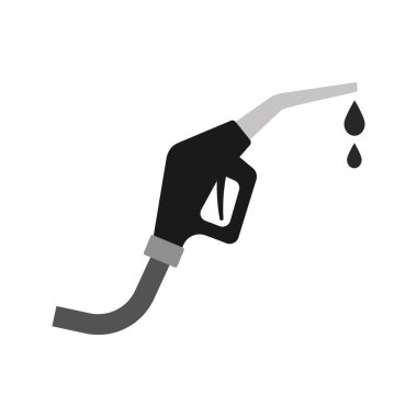 Petrol endüstrisi. Vektör yakıtı, petrol, gaz ve enerji çizimi. Benzin istasyonu veya güç sembolü ve elementi.