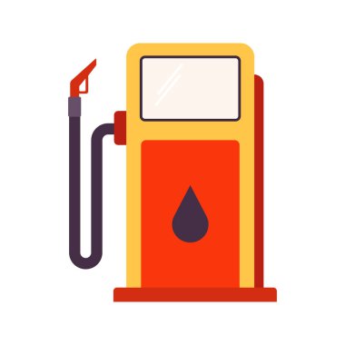 Petrol endüstrisi. Vektör yakıtı, petrol, gaz ve enerji çizimi. Benzin istasyonu veya güç sembolü ve elementi.