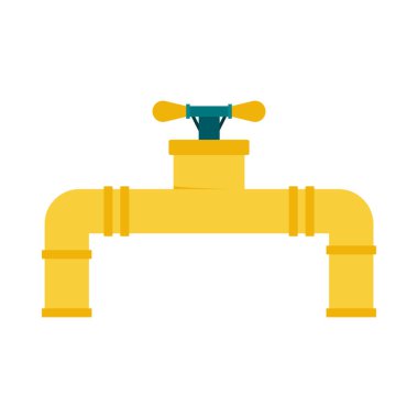 Petrol endüstrisi illüstrasyonu. Düz tasarım vektöründe sanayi simgesi ve element.