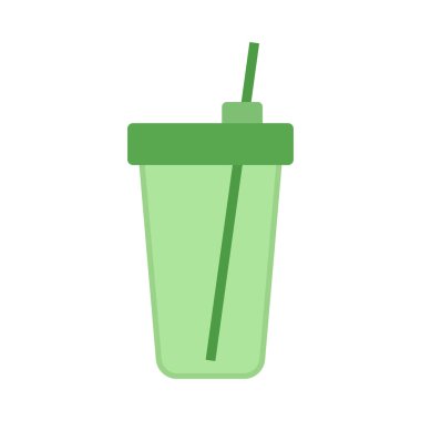 Spor şişesi hidro matara suyu. Spor su şişesi vektör çizimi renkli.