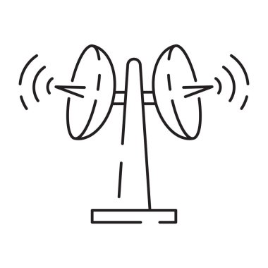 İHA hattı simgesi. İHA, uzaktan kumanda, radar, harita, sinyal ve daha fazlası olarak simgeleri içerdi.