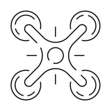 İHA hattı simgesi. İHA, uzaktan kumanda, radar, harita, sinyal ve daha fazlası olarak simgeleri içerdi.