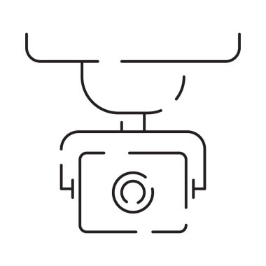 İHA hattı simgesi. İHA, uzaktan kumanda, radar, harita, sinyal ve daha fazlası olarak simgeleri içerdi.