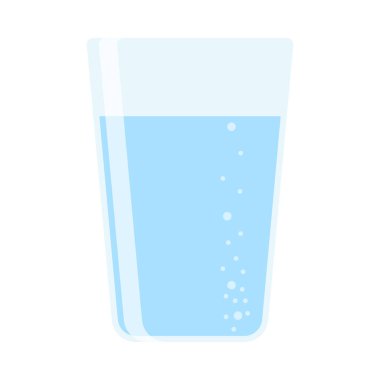 Biraz daha su iç. Susuz kalma. Cam, plastiksiz, sıfır atık konsepti. Çeşitli şişeler, cam, matara. Sevimli moda vektör illüstrasyonu. Yaz soğuk içeceği.