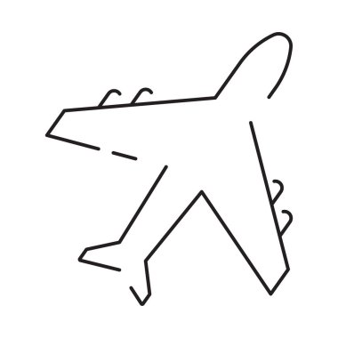 Yaz ve plajın çizgi ikonu. Yaz tatilinin ana hatları..