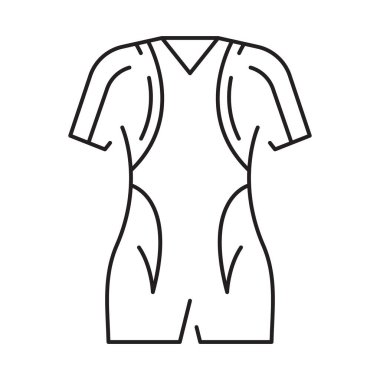 Yaz seyahati ya da tatil hattı ikonu. Yaz elementleri, tabela ve plaj.