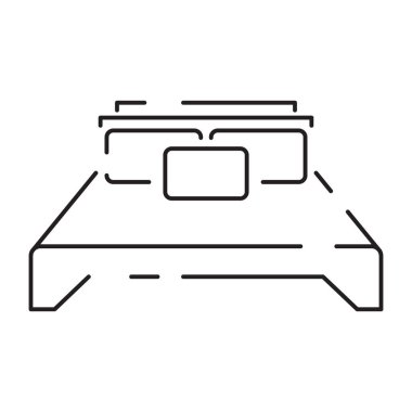 Yaz seyahati ya da tatil hattı ikonu. Yaz elementleri, tabela ve plaj.