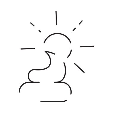 Güneş Koruma Vektör Hattı Simgesi. Güneş kremi, güneş gözlüğü, ultraviyole ışınlar ve daha fazlası olarak simgeler. Yaz tatili.