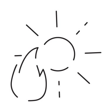 Güneş Koruma Vektör Hattı Simgesi. Güneş kremi, güneş gözlüğü, ultraviyole ışınlar ve daha fazlası olarak simgeler. Yaz tatili.