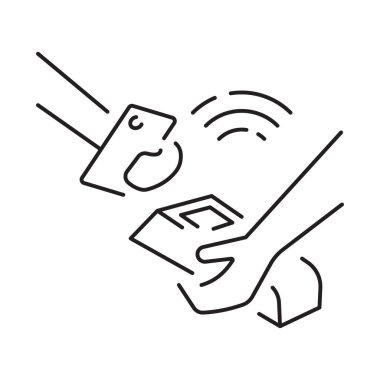 Fast food koleksiyonundan beyaz arkaplanda izole edilmiş çizgi simgesinden geç.