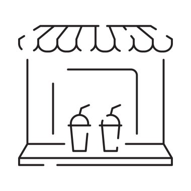 Doğrusal simgeye doğru sür. Banka hizmetleri, ATM, nakliye şeridi terminale. Contour sembolü. Düzenlenebilir vuruş.
