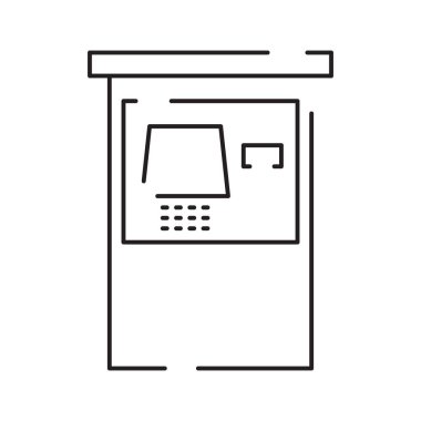 Para İlgili Vektör Hattı Simgesi. Cüzdan, ATM, Para Çubuğu, Bozuk Parayla El ve daha fazlası gibi simgeler içeriyor.