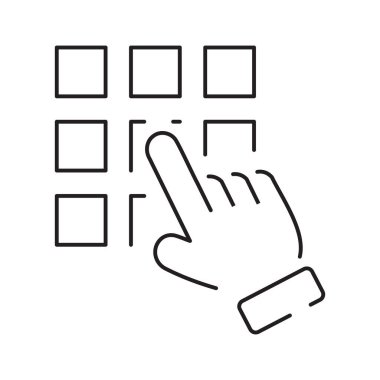 Para İlgili Vektör Hattı Simgesi. Cüzdan, ATM, Para Çubuğu, Bozuk Parayla El ve daha fazlası gibi simgeler içeriyor.