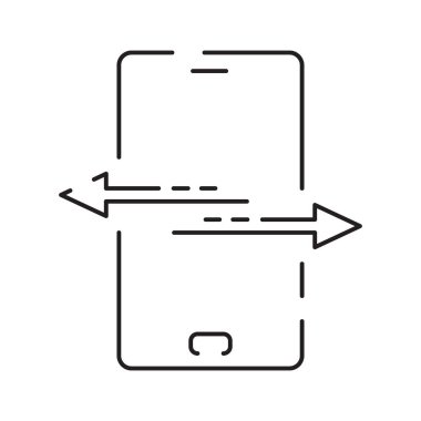 Veri analiz çizgisi simgeleri. İş ve veriler veya finans şeması raporu. İnce çizgi simgesini işaretle.