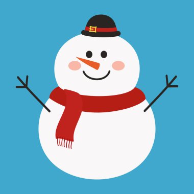 Hediye ve tatil ışıklarıyla sevimli kardan adamlar. Noel Dekorasyonu.