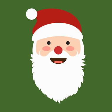 Noel Baba Farklı Duygularla Yüzleşir. Emoji İllüstrasyonu.