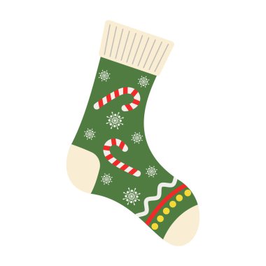 Bayram desenli Noel Çorapları.