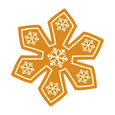 Noel 'i kutlamak için zencefilli kurabiye. Beyaz arka planda şenlikli ev yapımı tatlılar..