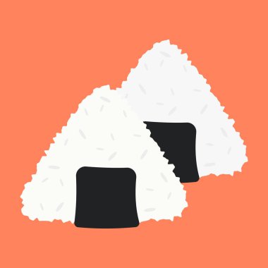 Suşi ruloları, sashimi ve geleneksel süslerle nefis Japon mutfağı. Vektör Düz Çizim.