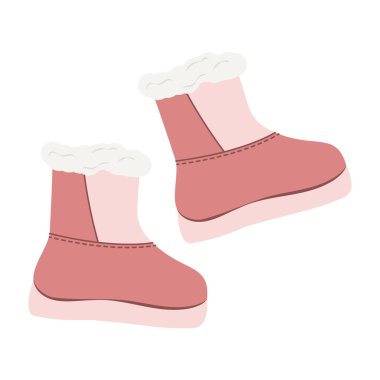 Çizgi film ayakkabıları. Botlar, topuklar, Chelsea ve çizmeler düz vektör çizimi. Sonbahar Moda Ayakkabıları.