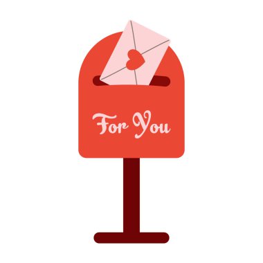 Playful Valentine's Day Illustrations with Hearts and Love Notes. clipart