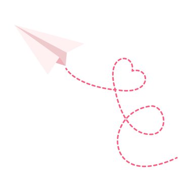 Sevgililer Günü Temalı Simgeler Düz Çizim.