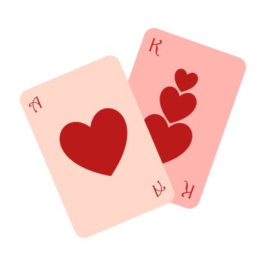 Sevgililer Günü için aşk sembollerinin düz çizimleri.