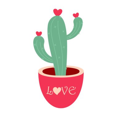 Sevgi ve Sevgililer Günü elementleriyle basit düz çizimler.