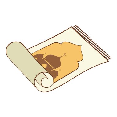 Cami, Hilal, Tarihler ve Dua Boncukları gibi Ramazan Ögeleri.