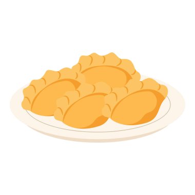 Nowruz bayramı bahar öğeleri. Flat Illustration tatlı ve gelenek.