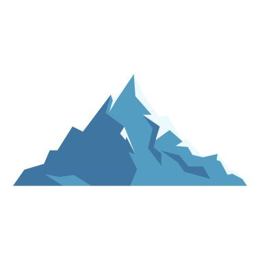 Dağ ve kayalar, yeşil tepeler. Doğa manzarası için farklı dağlar. Kanyonlar ve kaya tepeleri, çeşitli soyut ve düzgün vektör elementleri..