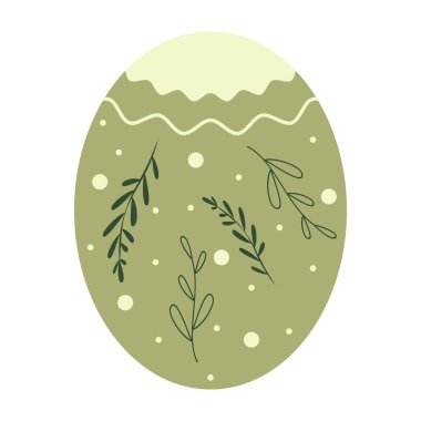 Çiçek ve Soyut Tasarımlı Renkli Paskalya Yumurtası Çizimleri.