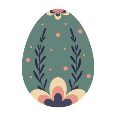 Çiçekli ve desenli Paskalya Yumurtaları.