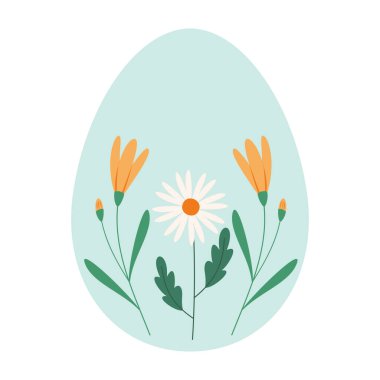 Çiçekli ve desenli Paskalya Yumurtaları.