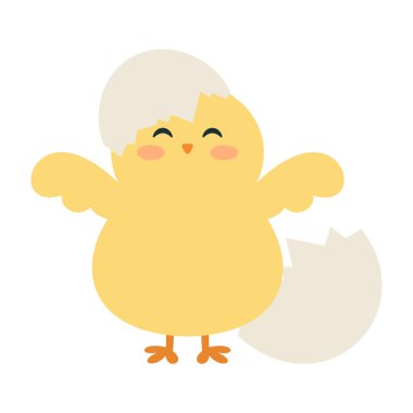 Mutlu Paskalya kutlamaları için Sevimli Hayvanlar ve Madalyalar.