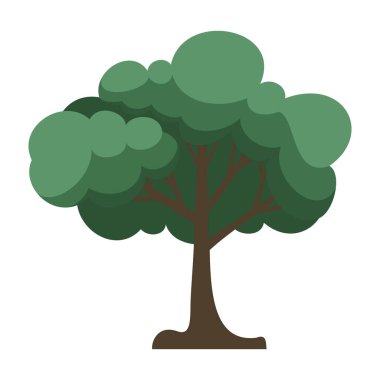 Çizgi film Biçimi Yeşil Ağaçlar Koleksiyonu.