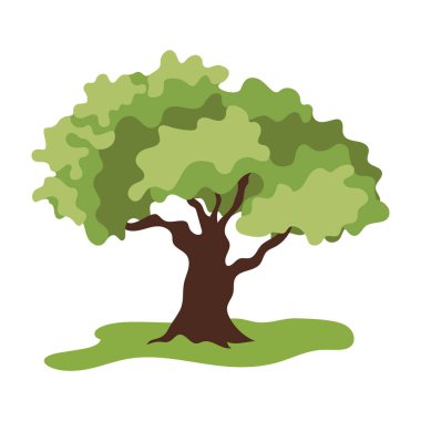 Çizgi film Biçimi Yeşil Ağaçlar Koleksiyonu.